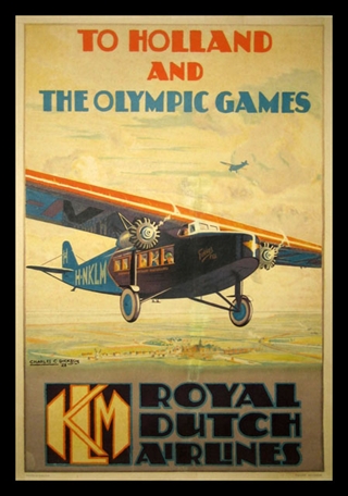 KLM: To Holland and the Olympic Games